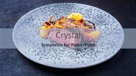  Presentation with veal - PPT theme enhanced with modern-style-traditional-roasted-dry background and a light blue colored foreground