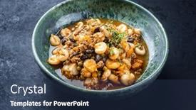  Presentation with maiz - Slide set enhanced with modern-style-traditional-slow-cooked background and a ocean colored foreground