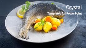  Presentation with trout - Slide set featuring modern-style-traditional-steamed-rainbow background and a ocean colored foreground