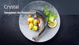  Presentation with trout - PPT layouts featuring modern-style-traditional-steamed-rainbow background and a ocean colored foreground