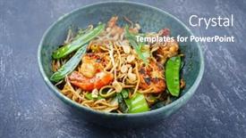  Presentation with thai - Slide deck consisting of modern-style-traditional-thai-phak background and a seafoam green colored foreground