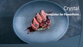  Presentation with served - Presentation theme with modern-style-traditional-wild-hare background and a ocean colored foreground