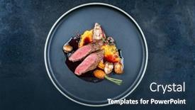  Presentation with sweet potato - PPT layouts consisting of modern-style-traditional-wild-hare background and a ocean colored foreground