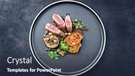  Presentation with herb - PPT theme with modern-style-traditional-wild-hare background and a tawny brown colored foreground