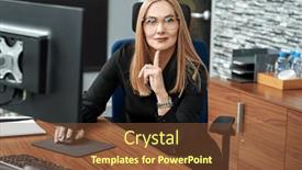  Presentation with modern elegant - PPT theme with modern-successful-businesswoman-in-elegant background and a tawny brown colored foreground