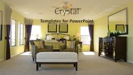  Presentation with bedroom modern - Presentation theme with  background and a  colored foreground