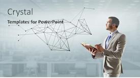  Presentation with modern - Beautiful slides featuring modern-technologies-for-business-mixed backdrop and a sky blue colored foreground