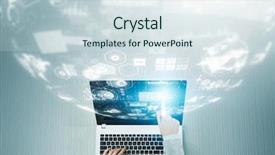  Presentation with modern - PPT layouts consisting of modern technologies for your business background and a sky blue colored foreground