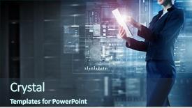  Presentation with modern - Presentation having modern technology - using modern technologies background and a ocean colored foreground