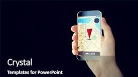  Presentation with transparent screen - Beautiful slides featuring modern technology application and navigation backdrop and a black colored foreground