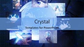  Presentation with internet - Amazing PPT theme having modern technology concept worldwide internet backdrop and a light blue colored foreground