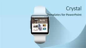  Presentation with web technology - PPT layouts with modern-technology-internet-object background and a sky blue colored foreground