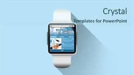  Presentation with mass media - Cool new PPT layouts with modern technology mass media object backdrop and a sky blue colored foreground