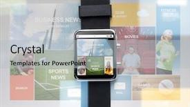  Presentation with black technology - Slides consisting of modern technology object and media background and a  colored foreground