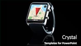  Presentation with gps - Audience pleasing PPT layouts consisting of modern technology object application and navigation concept - close up of black smart watch with gps and road map on screen over black background backdrop and a black colored foreground