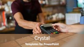  Presentation with pos - Cool new theme with modern technology and people concept backdrop and a coral colored foreground