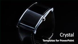  Presentation with black technology - Slide deck featuring modern technology time object and media concept - close up of black smart watch background and a black colored foreground