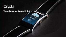  Presentation with forecast - PPT layouts having modern technology weather cast object and media concept - close up of black smart watch with meteo forecast on screen background and a black colored foreground