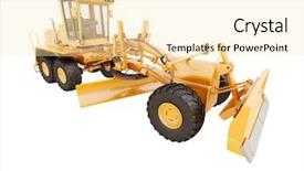  Presentation with wheel axle - Audience pleasing presentation consisting of silhouette photo of thai roof with sun beam over rooftop with sky and cloud backdrop and a dark gray colored foreground