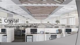  Presentation with stock trading - Presentation consisting of modern trade - stock trading center mixed media background and a light gray colored foreground