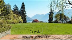  Presentation with veranda - Colorful slide deck enhanced with modern trees - house outdoor beautiful park view backdrop and a  colored foreground