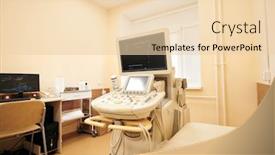  Presentation with ultrasound machine - Slide set featuring modern-ultrasound-machine-placed background and a lemonade colored foreground