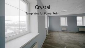  Presentation with under construction - Amazing presentation having modern under construction office backdrop and a light gray colored foreground