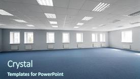  Presentation with under construction - Amazing slide deck having modern under construction office backdrop and a ocean colored foreground