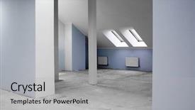  Presentation with office renovation - Slides consisting of modern under construction office background and a light gray colored foreground