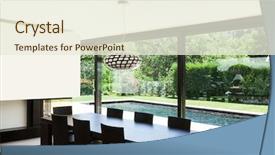  Presentation with dining - Cool new theme with modern villa interior beautiful dining backdrop and a cream colored foreground