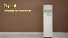  Presentation with water color - Audience pleasing presentation consisting of modern water cooler near color backdrop and a tawny brown colored foreground