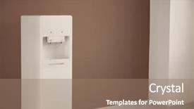  Presentation with water color - Cool new presentation theme with modern water cooler near color backdrop and a coral colored foreground