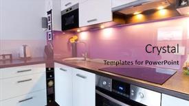  Presentation with interior design of classic white - Amazing presentation theme having modern white and purple kitchen backdrop and a coral colored foreground