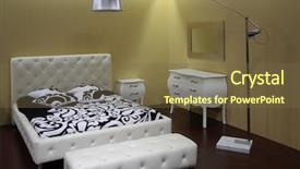  Presentation with bedroom modern - Audience pleasing slide deck consisting of modern white bedroom backdrop and a tawny brown colored foreground