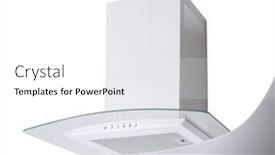  Presentation with modern - PPT theme featuring modern-white-cooker-hood-isolated background and a white colored foreground
