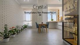  Presentation with dining - Presentation theme with modern-white-studio background and a light gray colored foreground