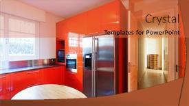  Presentation with wide - Audience pleasing PPT theme consisting of modern-wide-kitchen-lacquered-red backdrop and a red colored foreground
