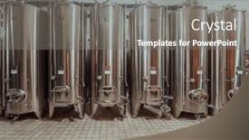  Presentation with brew - Presentation design with modern-wine-distillery-and-brewery background and a gray colored foreground