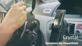  Presentation with wireless - PPT layouts consisting of modern-wireless-smartphone-charging background and a ocean colored foreground