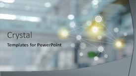  Presentation with wireless - PPT theme having modern-wireless-technologies-mixed-media background and a light gray colored foreground