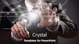  Presentation with social media - Cool new PPT theme with modern-wireless-technology-and-social backdrop and a wine colored foreground