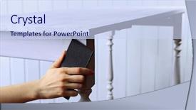  Presentation with restoration - Beautiful slides featuring modernization - restoration of table close-up backdrop and a sky blue colored foreground