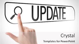  Presentation with search - Amazing PPT layouts having modernization - update written in search bar backdrop and a white colored foreground