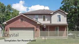  Presentation with tan - PPT theme with modest-red-brick-and-tan background and a light gray colored foreground