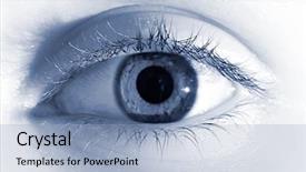  Presentation with computer vision abstract digital eye - Cool new slides with modified image to add more backdrop and a light blue colored foreground