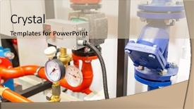  Presentation with musculoskeletal system - Audience pleasing slide deck consisting of modular block of heating system backdrop and a soft green colored foreground