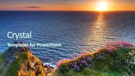  Presentation with ireland - Amazing PPT layouts having moher in co clare ireland backdrop and a ocean colored foreground