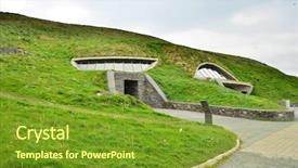  Presentation with ireland rivers - Audience pleasing PPT theme consisting of moher republic of ireland - visitor backdrop and a  colored foreground