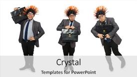  Presentation with funny - Amazing PPT layouts having mohicans - funny man with mohawk hairstyle backdrop and a  colored foreground