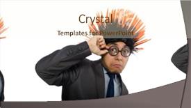  Presentation with funny - PPT layouts consisting of mohicans - funny man with mohawk hairstyle background and a  colored foreground